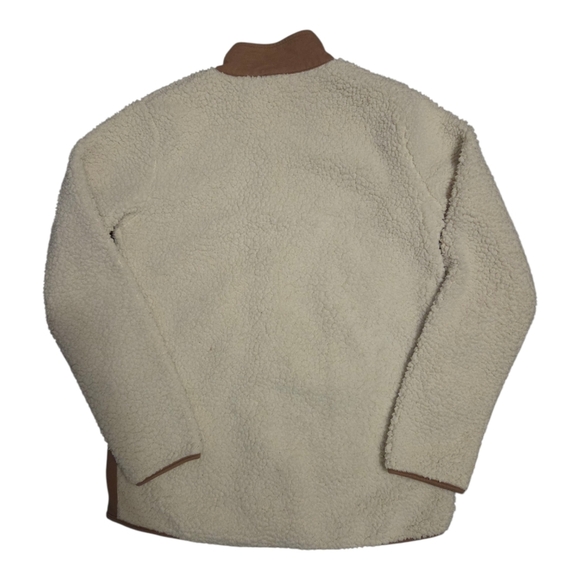 Hem&Thread Women's ButtonUp Sherpra, Soft Velour Lined, Front Pocket, Size S - Picture 2 of 4